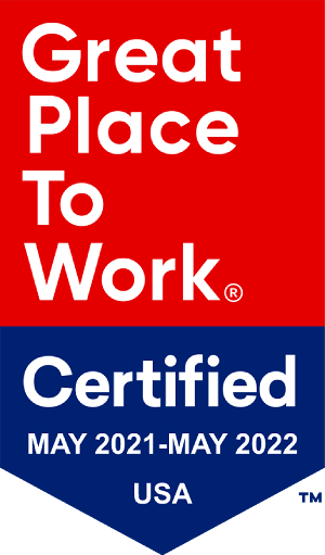Great Place to Work Certified May 2021 - May 2022, USA