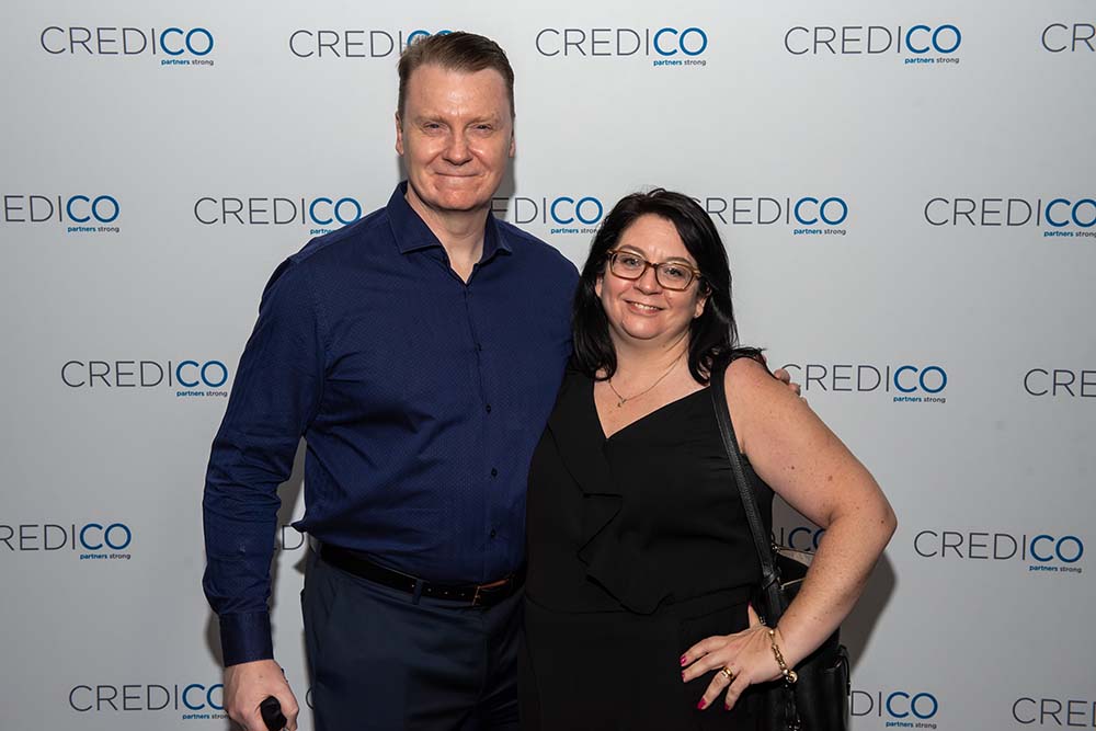 Kealy and her husband Rich at Credico's 2021 ISO Summit in Las Vegas