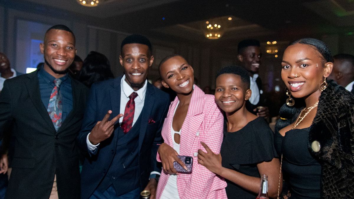 Happy guests smile at the party following at Credico South Africa's 2023 Awards Gala at Sun City Resort